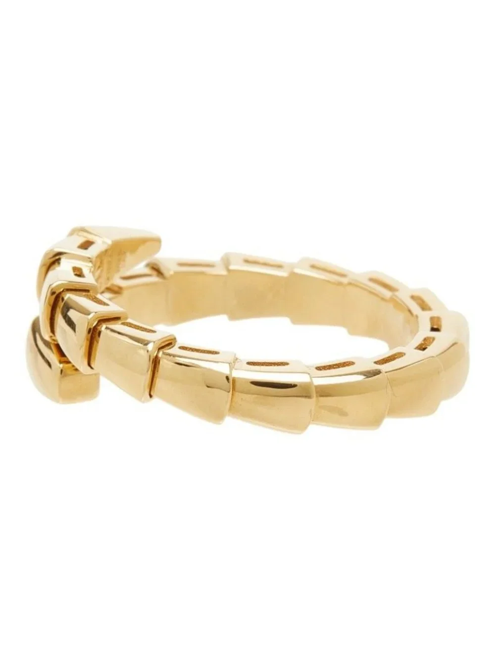 Bvlgari Serpenti Viper Ring L 18K Yellow Gold